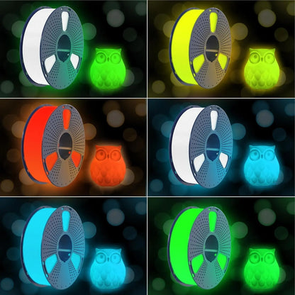 SUNLU 1KG Glow in The Dark PETG Filament Neatly Wound Luminous PETG Filament 1.75mm 1000g 3D Filament Fit Most FDM 3D Printers