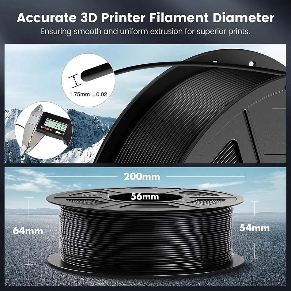 JAYO PLA Filament 1.75MM 5 Rolls/set 3D Printer Filament PLA For FDM 3D Printers Neatly Wound 3D Printing Filament Macaron Color