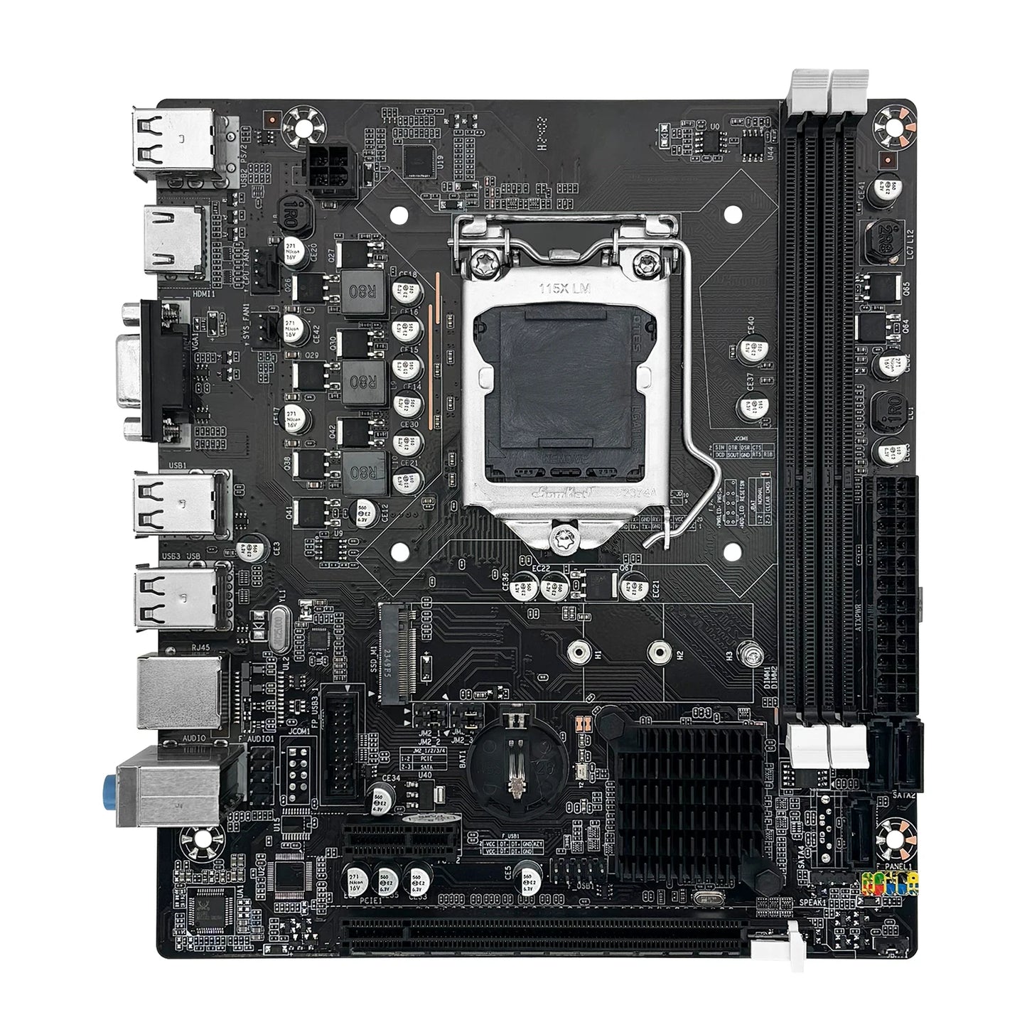 MACHINIST H61 Motherboard M.2 NVME PCIEx16 DVI Supports Dual-channel DDR3 RAM Intel Core 2/3 Gen CPU LGA1155 for Desktop PC
