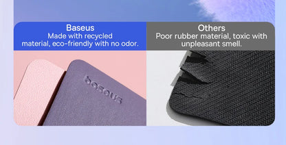 Baseus Mouse Pad PU Leather 26*21cm Waterproof Mousepad Non-Slip Desk Mat PC Gamer Desktop Computer Accessories Mice Mouse Pads