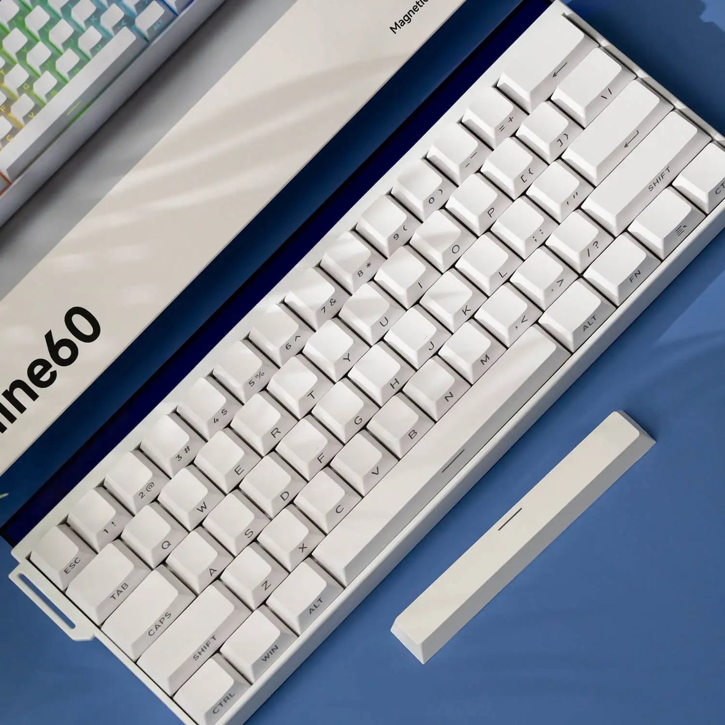 Veekos Shine60 HE Keyboard 60% AGRB with Lightbox RT0.01mm Magnetic Switch 8K Type-C Wired E-Sports Gaming Keyboard Do Brasil