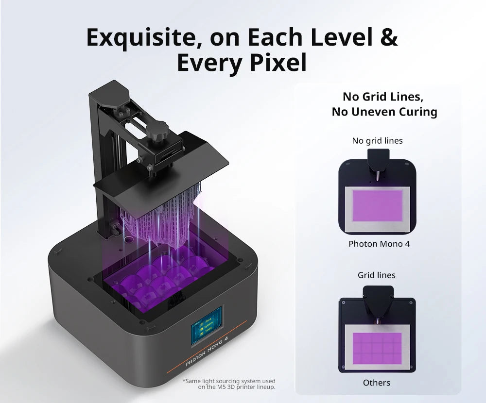 PRESALE ANYCUBIC Photon Mono 4 AE Vesion LCD 3D Printer with 7" 10K high-definition screen High-Speed  3D Printing 153×87×165mm