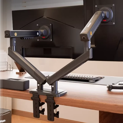 NB NEW F160 gas spring 17"-27"30" Dual Monitor Holder Arm desktop 360 rotate computer holder 2-9KG Monitor bracket USB3.0 port