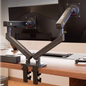 NB NEW F160 gas spring 17"-27"30" Dual Monitor Holder Arm desktop 360 rotate computer holder 2-9KG Monitor bracket USB3.0 port