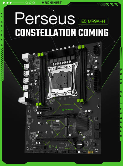MACHINIST MR9A-H X99 Motherboard  Support Intel Xeon E5 V3 V4 LGA 2011-3 CPU and DDR4 RAM NVME M.2 Dual-channel USB3.0