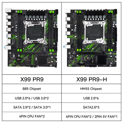 MACHINIST X99 PR9 Motherboard support LGA2011-3 intel Xeon E5 2650 2666 2670 v3/V4 CPU and DDR4 RAM Memory NVME M.2 SATA M-ATX