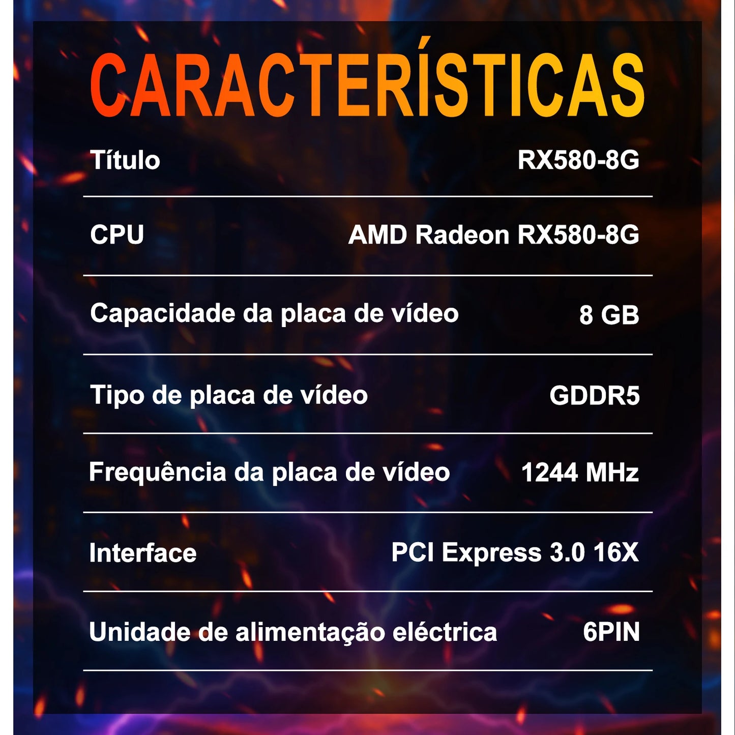 SOYO Graphics Cards AMD Radeon RX580 2048SP 8G GDDR5 256bit DVI DP Video Gaming Card Desktop Computer components GPU RX 580