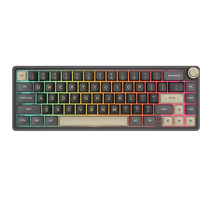 RK R65 Brazilian Portuguese Mechanical keyboard 66Keys Gasket RGB Backlit Hot-swappable Gamer keyboard Brazil RK Royal Kludge