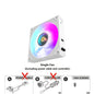 Wovibo Wireless Splicing 120mm Uni Fan Cabless Cooling Fans Cooler PWM 4PIN 5V ARGB RGB PC Computer Case Fans 12cm