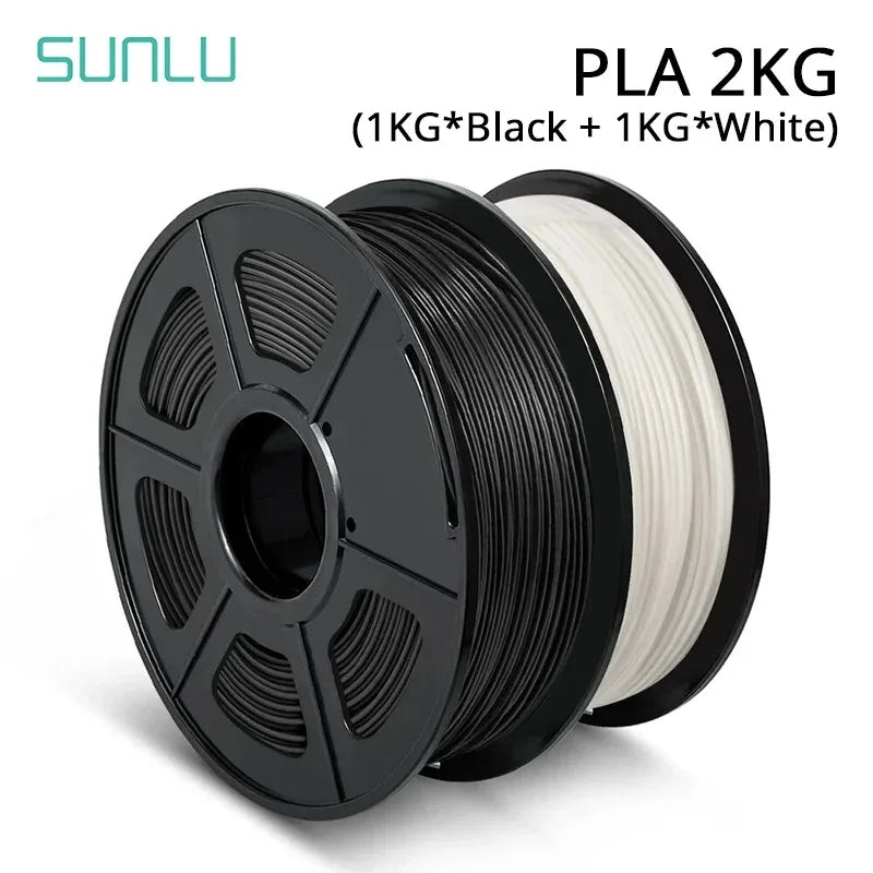 SUNLU Mix-Color 2Roll PLA/PLA Matte/Clear Filament 1.75mm 1kg Spool (2.2lbs) Neatly Wound Filament Fit Most FDM Printer