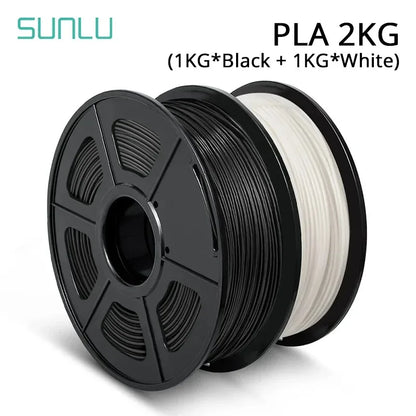 SUNLU Mix-Color 2Roll PLA/PLA Matte/Clear Filament 1.75mm 1kg Spool (2.2lbs) Neatly Wound Filament Fit Most FDM Printer