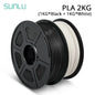 SUNLU Mix-Color 2Roll PLA/PLA Matte/Clear Filament 1.75mm 1kg Spool (2.2lbs) Neatly Wound Filament Fit Most FDM Printer