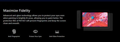 GAOMON PD1561 Graphics Tablet Monitor IPS HD Drawing Display Anti-glare 15.6 Inch Screen 72% NTSC Gamut Best For Beginner