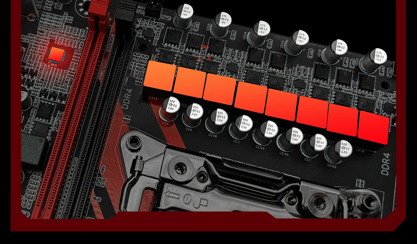 MACHINIST X99 RS9 Motherboard Support Xeon E5 V3/V4 LGA 2011-3 CPU And DDR4 RAM Four channel and NVME M.2 Slot USB3.0