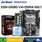 JIESHUO NEW X99 Gaming Motherboard USB3.0 Dual Channel DDR4 Memory PCIEx16 LGA2011-3 Support M.2 NVME for Computer Components