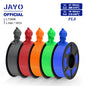 JAYO PLA Filament 1.75MM 5 Rolls/set 3D Printer Filament PLA For FDM 3D Printers Neatly Wound 3D Printing Filament Macaron Color