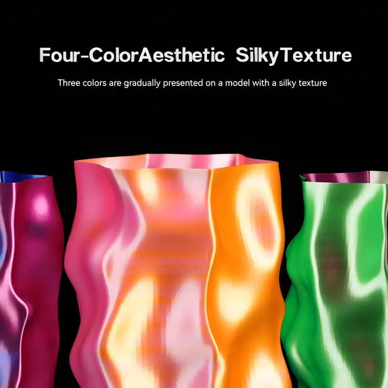 SUNLU 2KG Silk PLA Plus Four Colors Filament 1KG 1.75mm Pla+ Rabinbow Four Colors Neatly Wound 3D Filament for 3D Printer