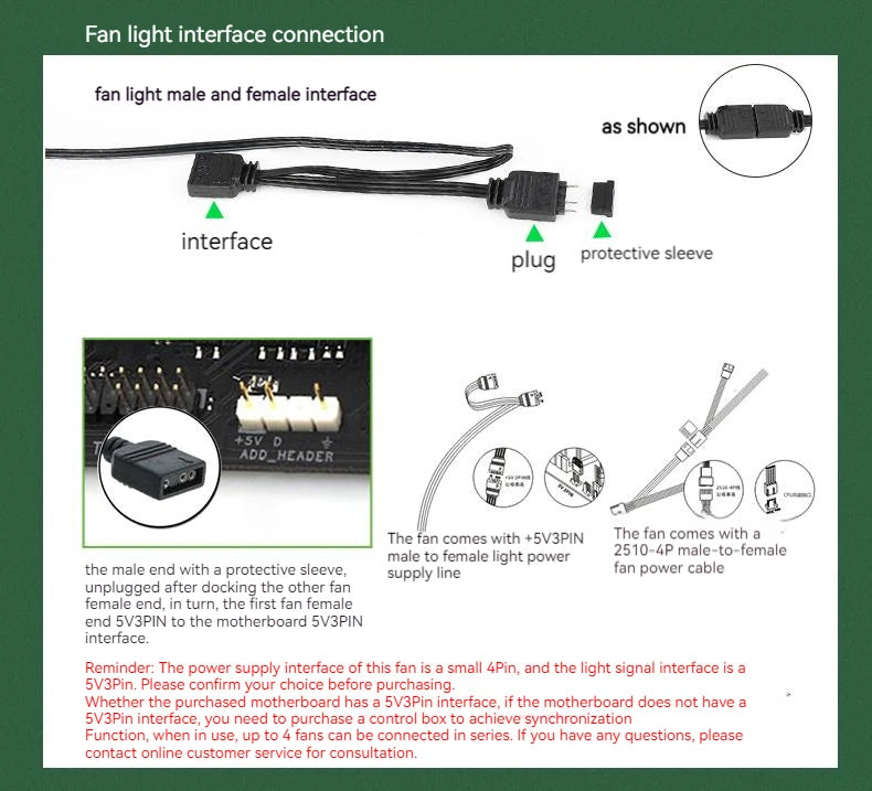 TEUCER JM-1 Fan Kit 3 in 1 ARGB Mirror Cycle Light Effect 4Pin PWM 800-2000RPM Water Cooling 360mm Wireless PC Cooler Fan