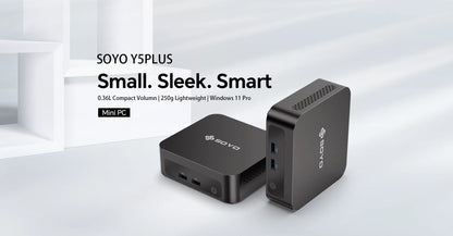 SOYO Mini PC Y5AIR Intel i5 4250U & Y5PLUS i7 4600U CPU 8G RAM 128G ROM VGA USB3.0 M.2 Win11Pro Desktop Computer WiFi BT4.2