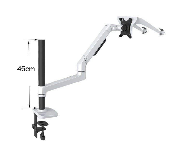 V62CT Aluminum Alloy Desktop Mount Dual Use 17-27 inch Monitor Support 17 inch Laptop Holder Mechanical Spring Arm