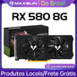 Radeon RX580 8G Graphics Cards GDDR5 Video Card DP DVI PCIE3.0x16 for Gaming Computer GPU Card RX 580 Full New MAXSUN AMD