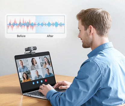 4K Webcam 1080P 60fps Video Camera EMEET C60E 4K Autofocus USB  Camera for Computer/PC Living/ Video Call/ Conference Web Cam