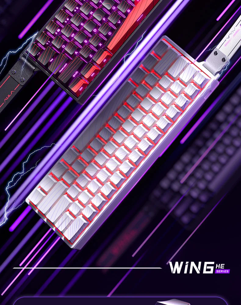 AULA WIN60 Magnetic Switch Keyboard Rapid Trigger 8K Return RGB Hotswap 60% Custom Gaming Keyboard