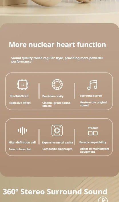 Over Ear HIFI Stereo M5 Headsets Wireless Bluetooth 5.3 Headphones Sports Gaming Earphones Support TF/AUX noise reduction