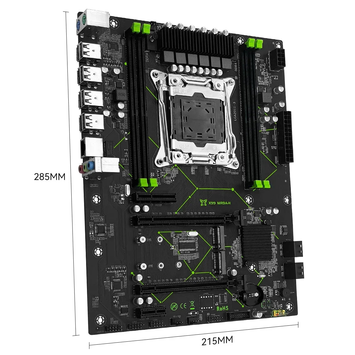 MACHINIST MR9A-H X99 Motherboard  Support Intel Xeon E5 V3 V4 LGA 2011-3 CPU and DDR4 RAM NVME M.2 Dual-channel USB3.0
