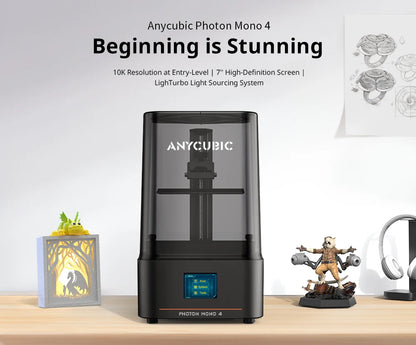 PRESALE ANYCUBIC Photon Mono 4 AE Vesion LCD 3D Printer with 7" 10K high-definition screen High-Speed  3D Printing 153×87×165mm