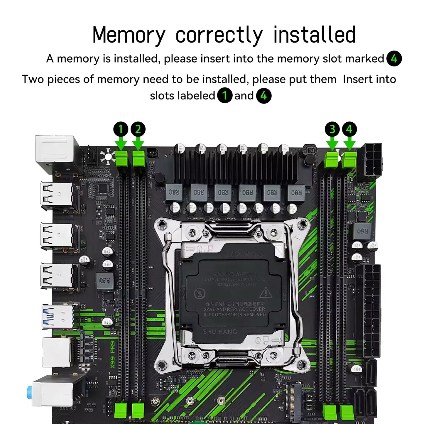 MACHINIST X99 PR9 motherboard supports Intel Xeon E5 2650 2680 2697 V4 LGA 2011-3 CPUs DDR4 memory and NVMe SATA M.2 M-ATX