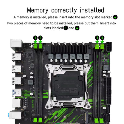 MACHINIST X99 PR9 motherboard supports Intel Xeon E5 2650 2680 2697 V4 LGA 2011-3 CPUs DDR4 memory and NVMe SATA M.2 M-ATX