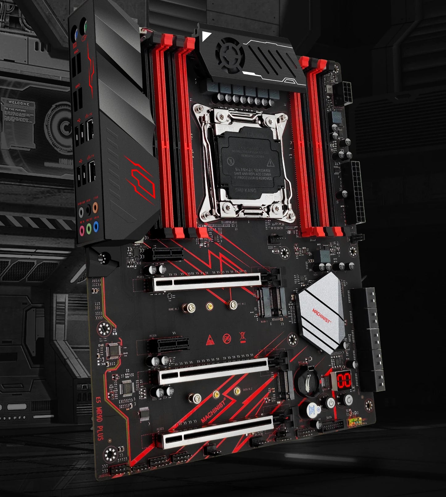 MACHINIST MR9D PLUS X99 Motherboard Support DDR4 Four channels Memory and LGA2011-3 Xeon E5 V3/V4 Processor x99/c612 Chip USB3.0