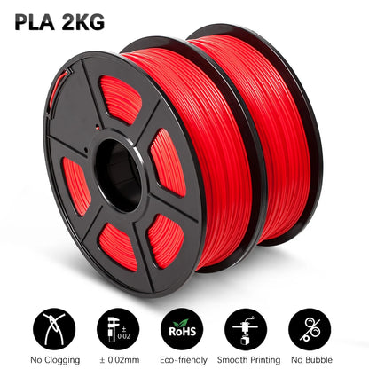 SUNLU Mix-Color 2Roll PLA/PLA Matte/Clear Filament 1.75mm 1kg Spool (2.2lbs) Neatly Wound Filament Fit Most FDM Printer