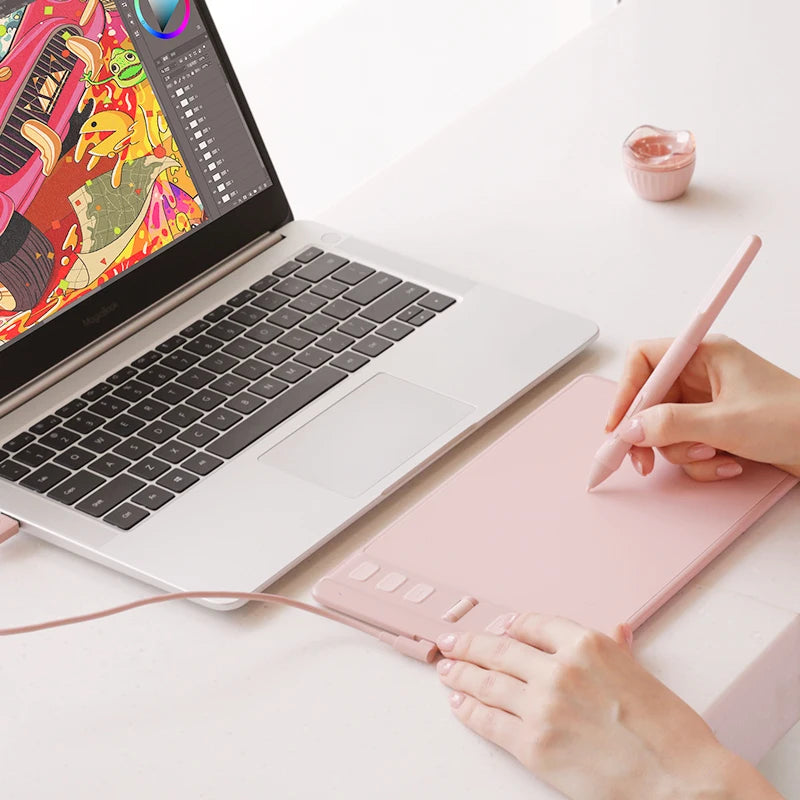 Multi-colored Graphics Tablets Huion Inspiroy 2 S/M/L Digital Tablet Professional Design Drawing Tablet Portable Signature Pad