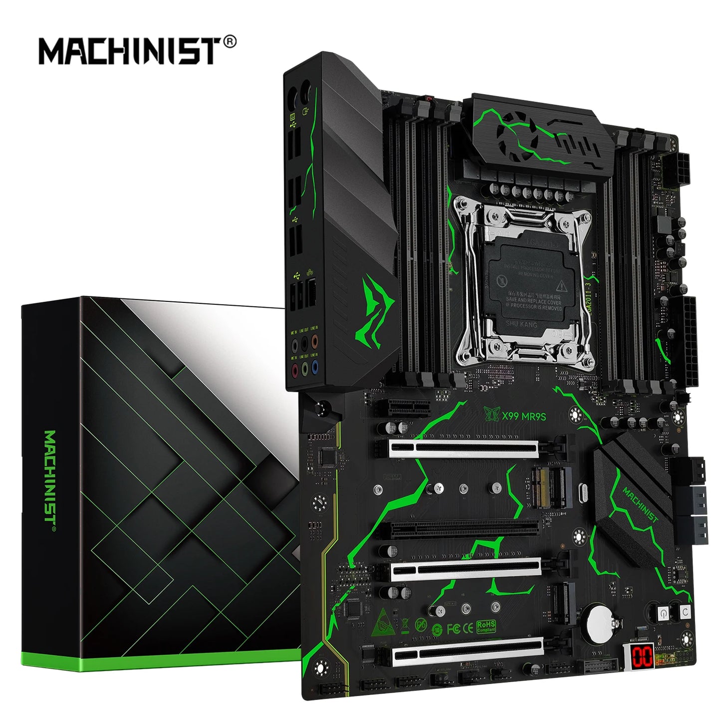 MACHINIST X99 Motherboard LGA 2011-3 Support Xeon E5 2667 V3 2697 V4 CPU Processor DDR4 ECC RAM NON-ECC Memory SSD M.2 ATX MR9S