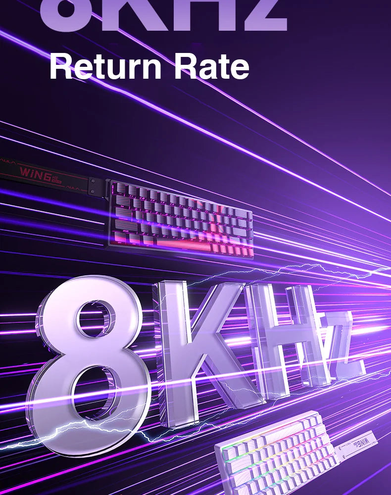AULA WIN60 Magnetic Switch Keyboard Rapid Trigger 8K Return RGB Hotswap 60% Custom Gaming Keyboard