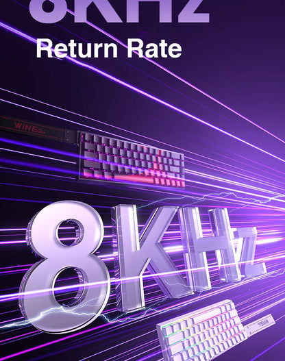 AULA WIN60 Magnetic Switch Keyboard Rapid Trigger 8K Return RGB Hotswap 60% Custom Gaming Keyboard