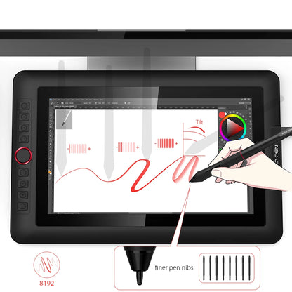 XPPen Artist 13.3 Pro V2 Graphics Tablet Drawing Monitor 13.3" Pen Display Animation Art Design Battery-free Stylus 16K Levels