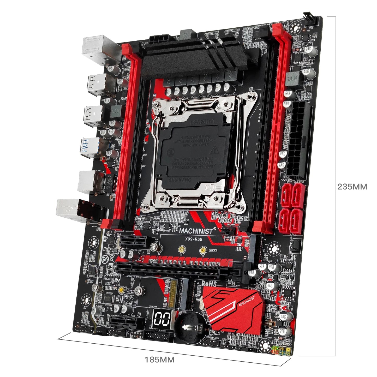 MACHINIST RS9 X99 motherboard LGA 2011-3 supports Intel Xeon CPU processor DDR4 RAM quad channel memory USB3.0