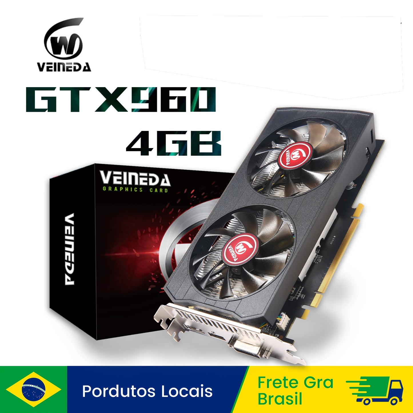 Veineda Video Card GTX 960  4GB 128Bit GDDR5  placa de video Graphics Cards placa grafica GTX960 display carddeo Card