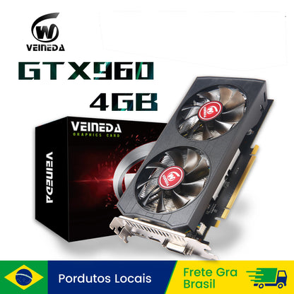 Veineda Video Card GTX 960  4GB 128Bit GDDR5  placa de video Graphics Cards placa grafica GTX960 display carddeo Card