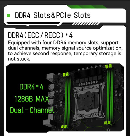 MACHINIST MR9A-H X99 Motherboard  Support Intel Xeon E5 V3 V4 LGA 2011-3 CPU and DDR4 RAM NVME M.2 Dual-channel USB3.0
