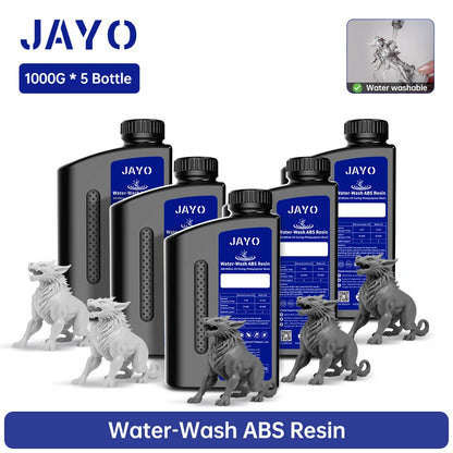 JAYO Water Washable Resin For 3D Printer 405nm UV Resin Water-Wash 3D Printer Resin For DLP LCD Printer 3D Printing Material