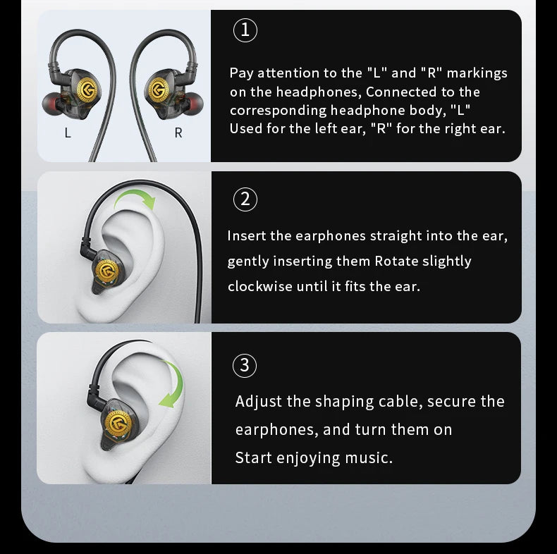 3-meter wired gaming headset with 3.5mm angled plug and Hi-Fi sound quality
