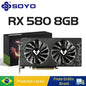 SOYO Graphics Cards AMD Radeon RX580 2048SP 8G GDDR5 256bit DVI DP Video Gaming Card Desktop Computer components GPU RX 580