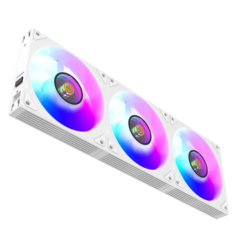Wovibo Wireless Splicing 120mm Uni Fan Cabless Cooling Fans Cooler PWM 4PIN 5V ARGB RGB PC Computer Case Fans 12cm