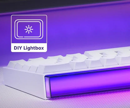 Veekos Shine60 HE Keyboard 60% AGRB with Lightbox RT0.01mm Magnetic Switch 8K Type-C Wired E-Sports Gaming Keyboard Do Brasil