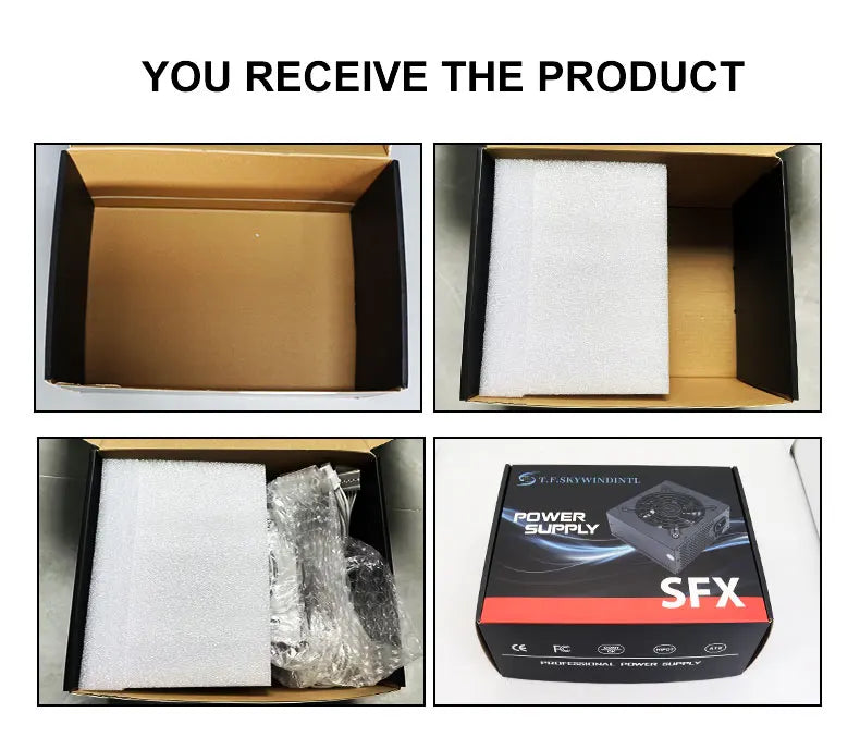 T.F.SKYWINDINTL 600W Mini ITX Solution/Micro ATX/SFX 600W Power Supply Full voltage 94V-264V SFX-T500 power Conversion rate 85%