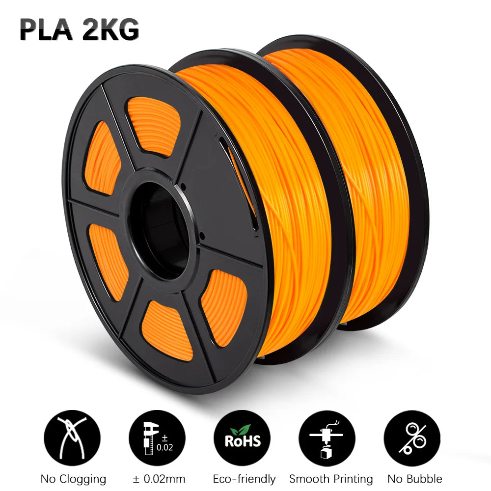 SUNLU Mix-Color 2Roll PLA/PLA Matte/Clear Filament 1.75mm 1kg Spool (2.2lbs) Neatly Wound Filament Fit Most FDM Printer